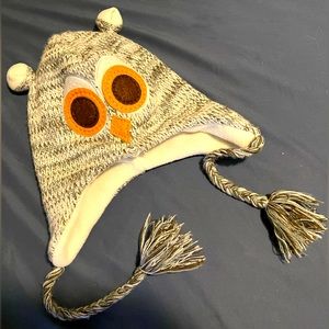 ❤️Winter kids/teens Owl cap/hat/beanie with braids ❤️